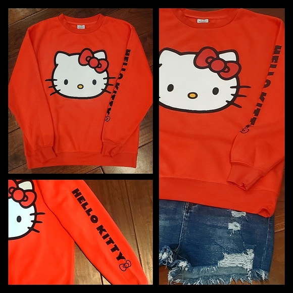 Hello kitty Red Sweatshirt Sanrio - Picture 1 of 8
